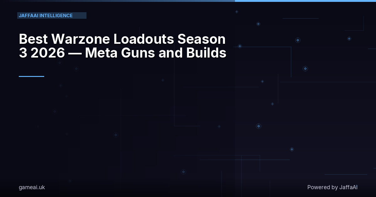 Best Warzone Loadouts Season 3 2026 — Meta Guns and Builds
