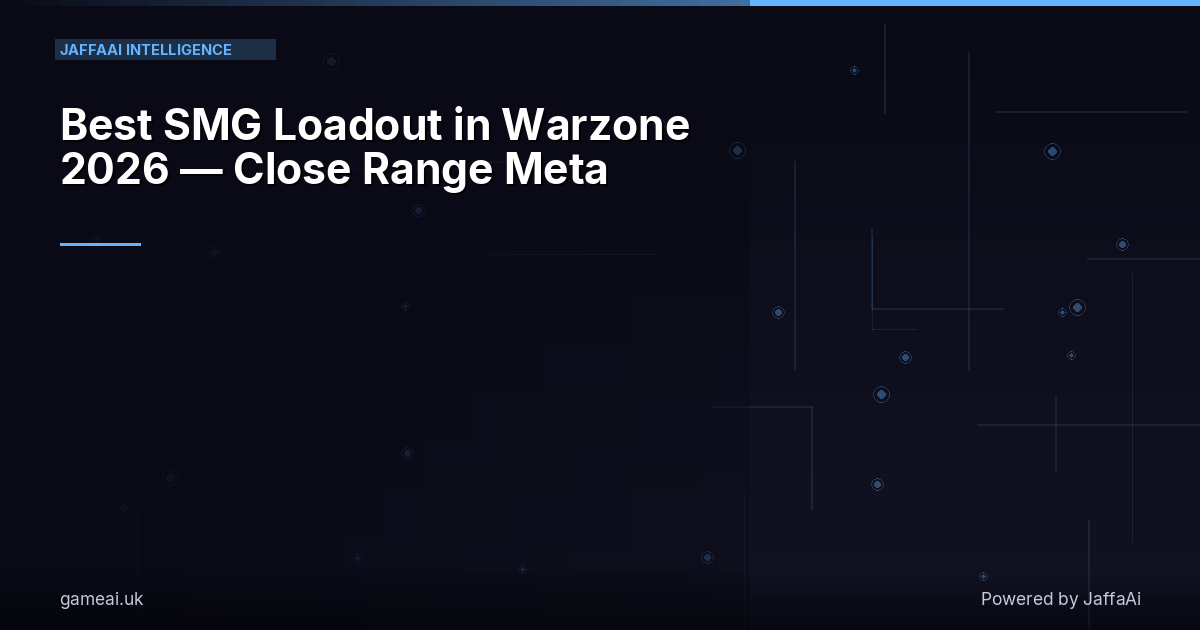 Best SMG Loadout in Warzone 2026 — Close Range Meta