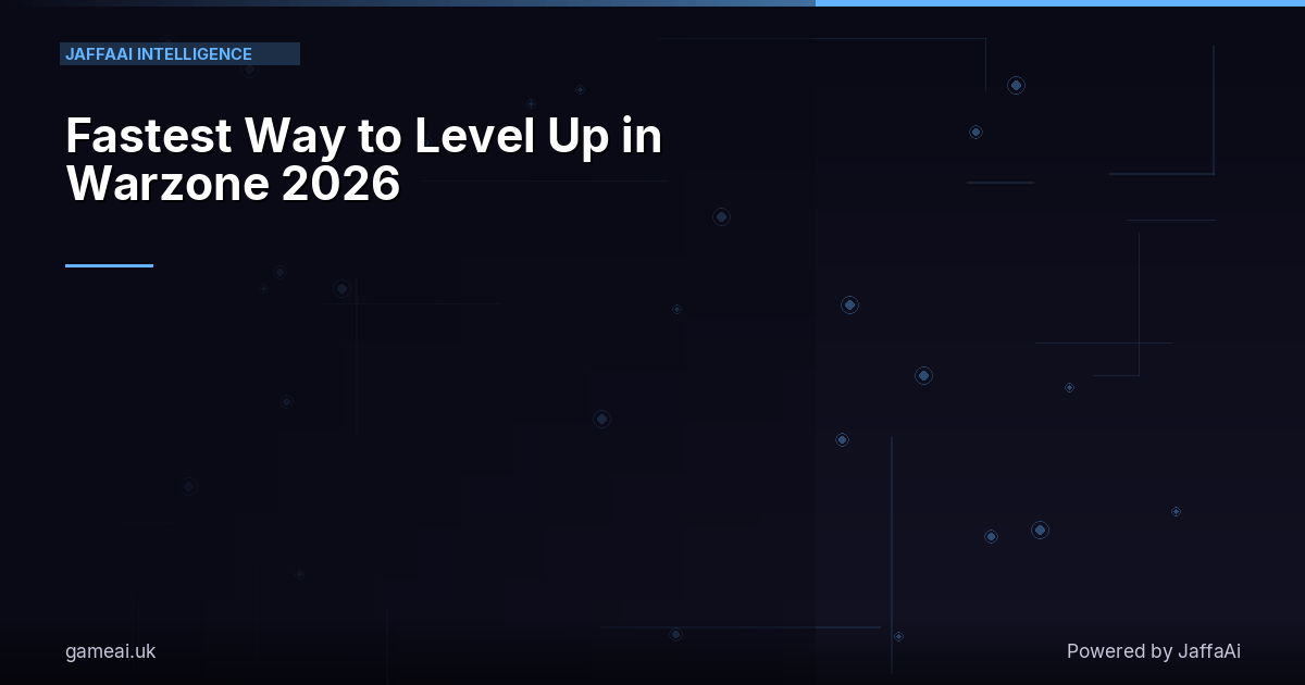 Fastest Way to Level Up in Warzone 2026